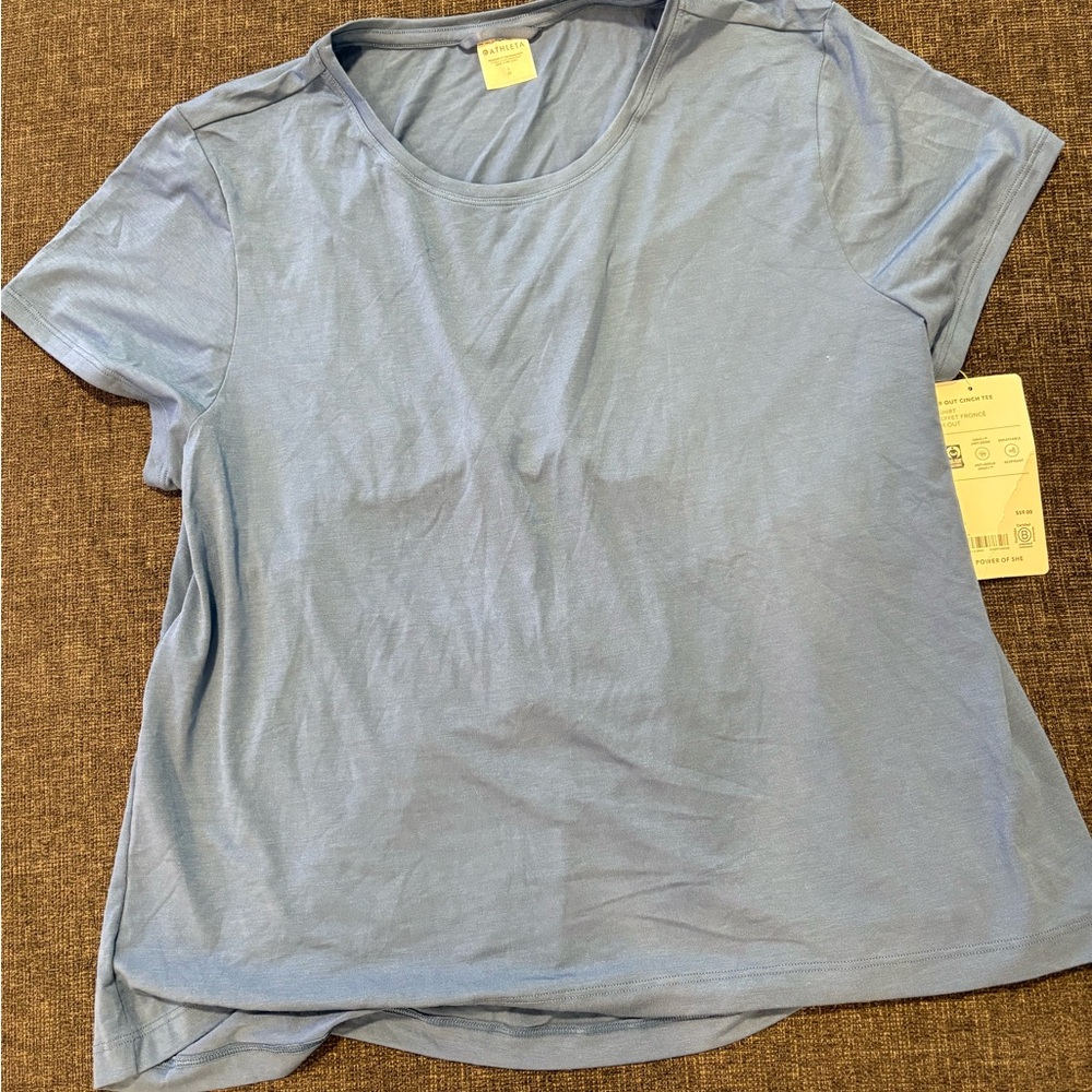 Athleta Air Out Tee Blue - Picture 4 of 5